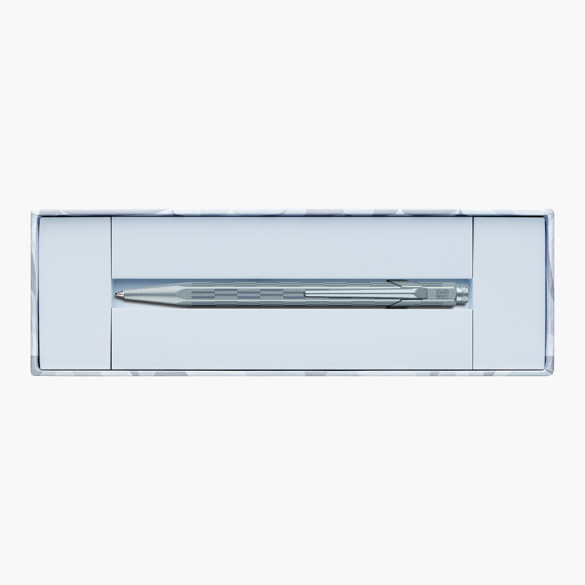 Aluminiowy długopis Caran dAche 849 Alpine Frost – niebieski, Caran d'Ache, papierniczy design