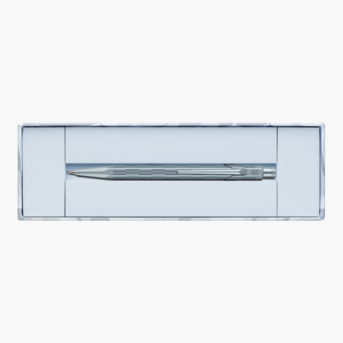 Aluminiowy ołówek Caran dAche 844 Alpine Frost – niebieski, Caran d'Ache, papierniczy design