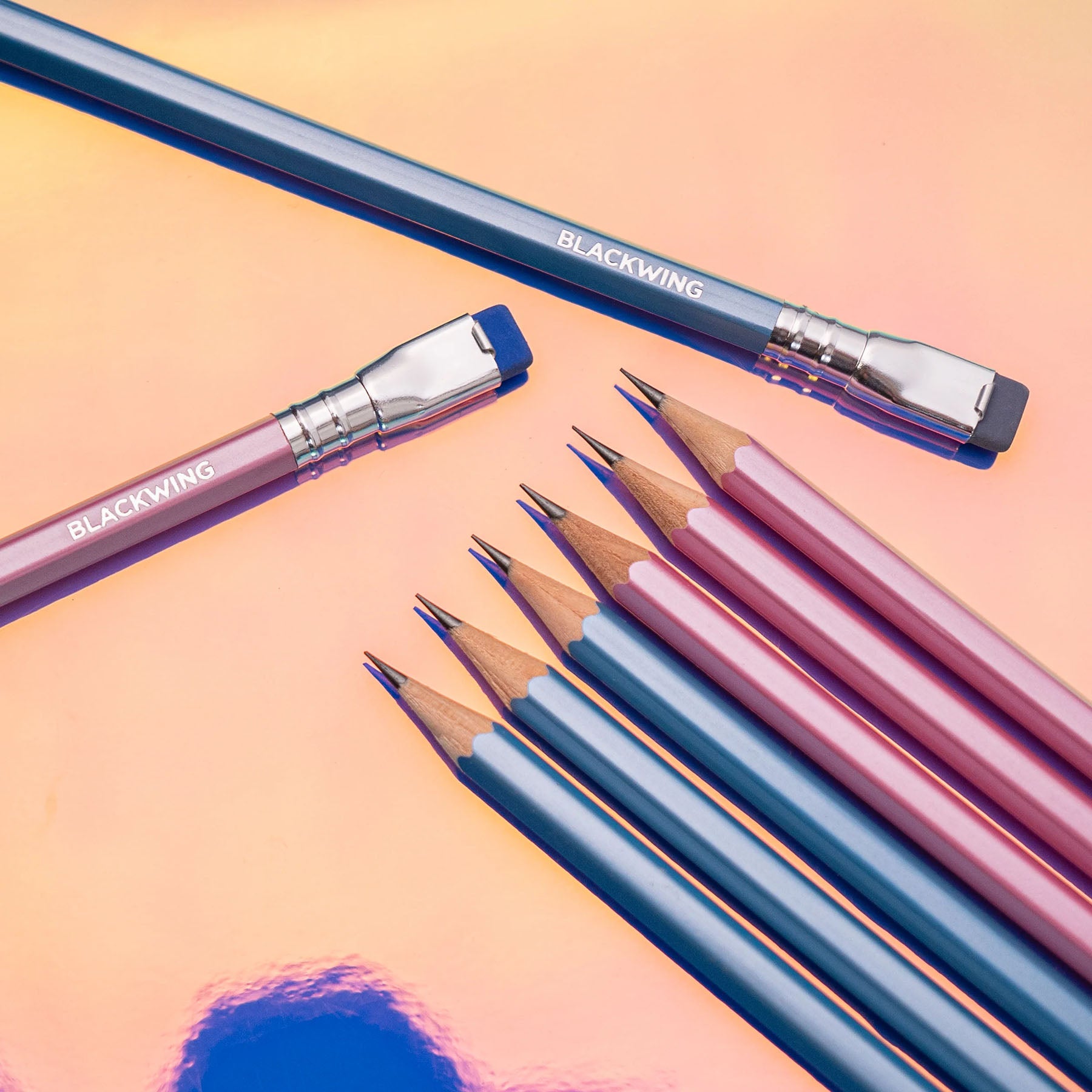 Ołówki Blackwing pearl blue – 12 szt., Blackwing, papierniczy design