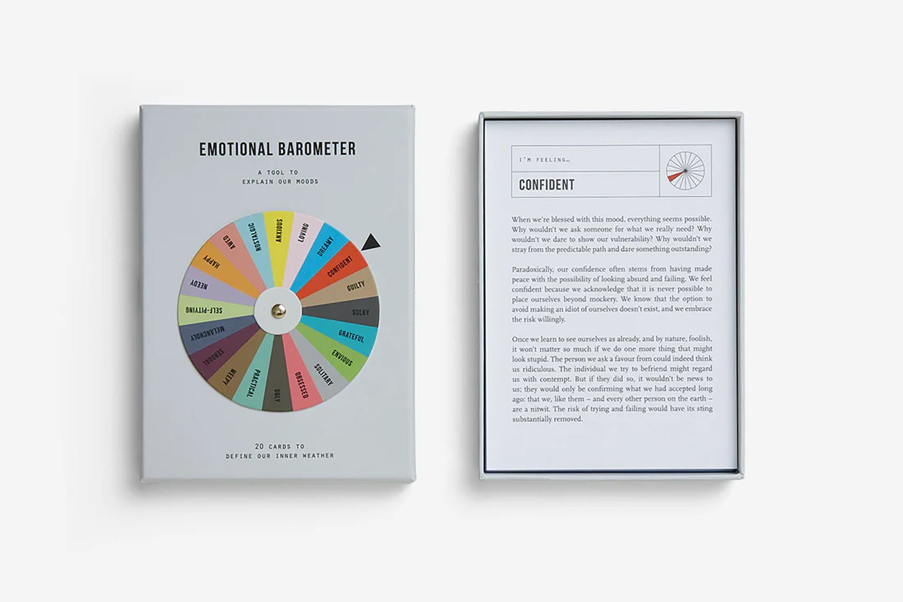 Emotional Barometer, The School of Life, papierniczy design