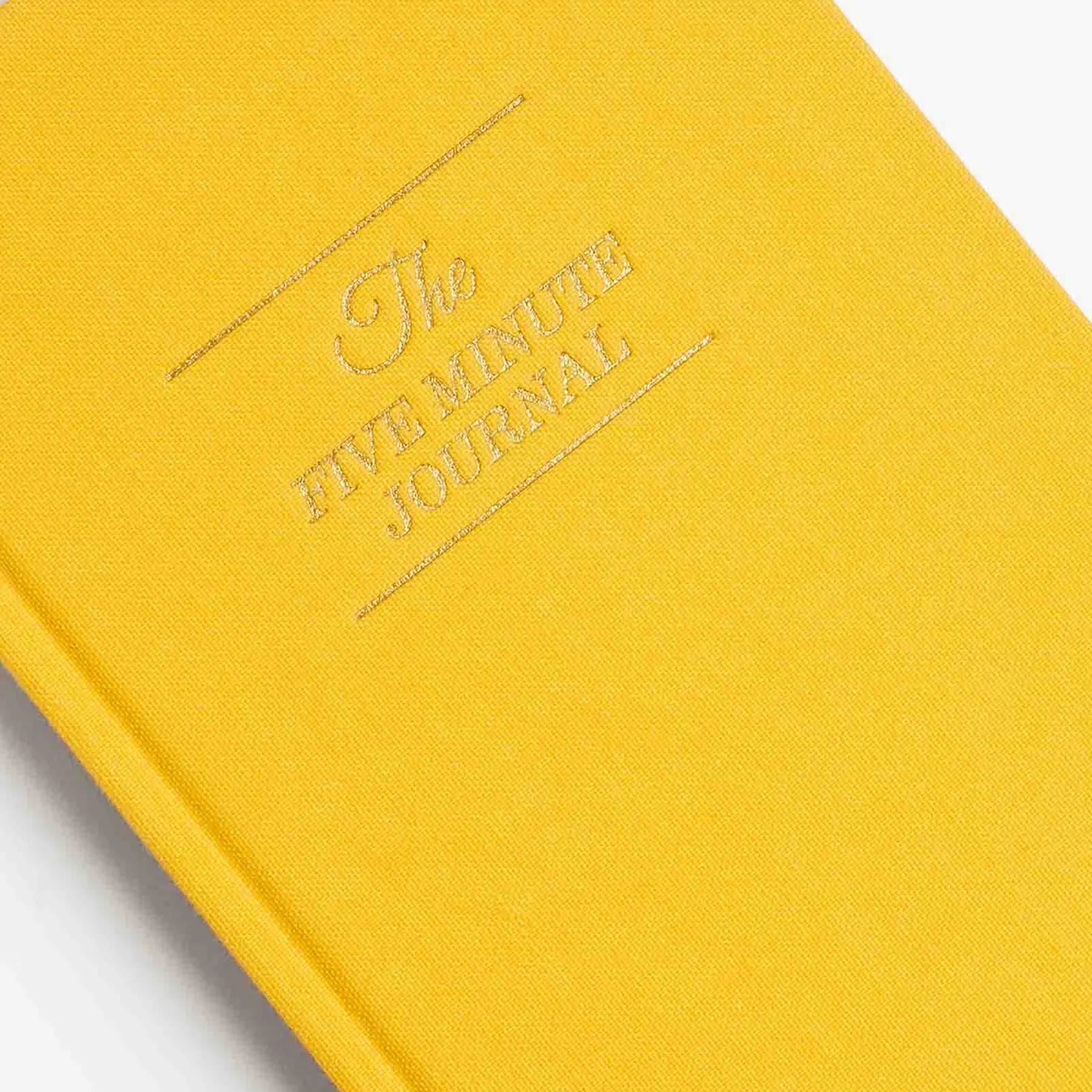 The Five Minute Journal - żółty, Intelligent Change, papierniczy design