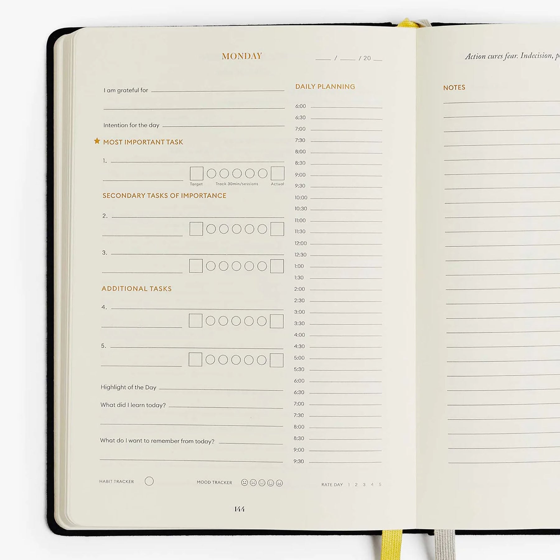 Productivity Planner, Intelligent Change, papierniczy design