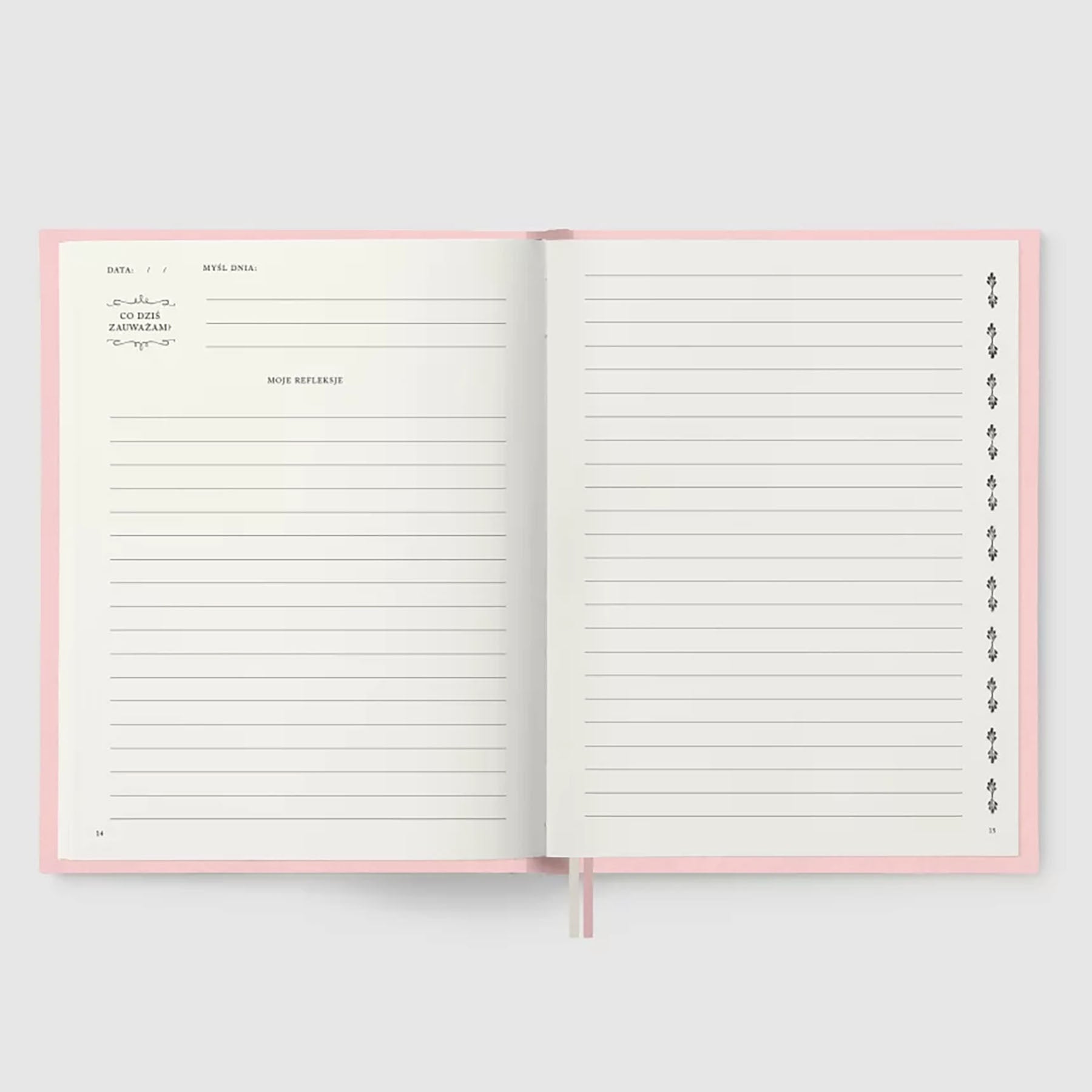 Welurowy pamiętnik – brązowy, Jaśnie Plan, papierniczy design