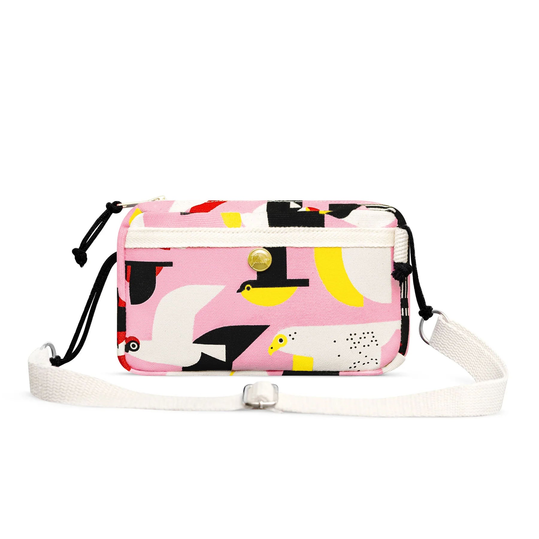Bawełniana torebka – lecące ptaki, YKRA, Travel Case, papierniczy design