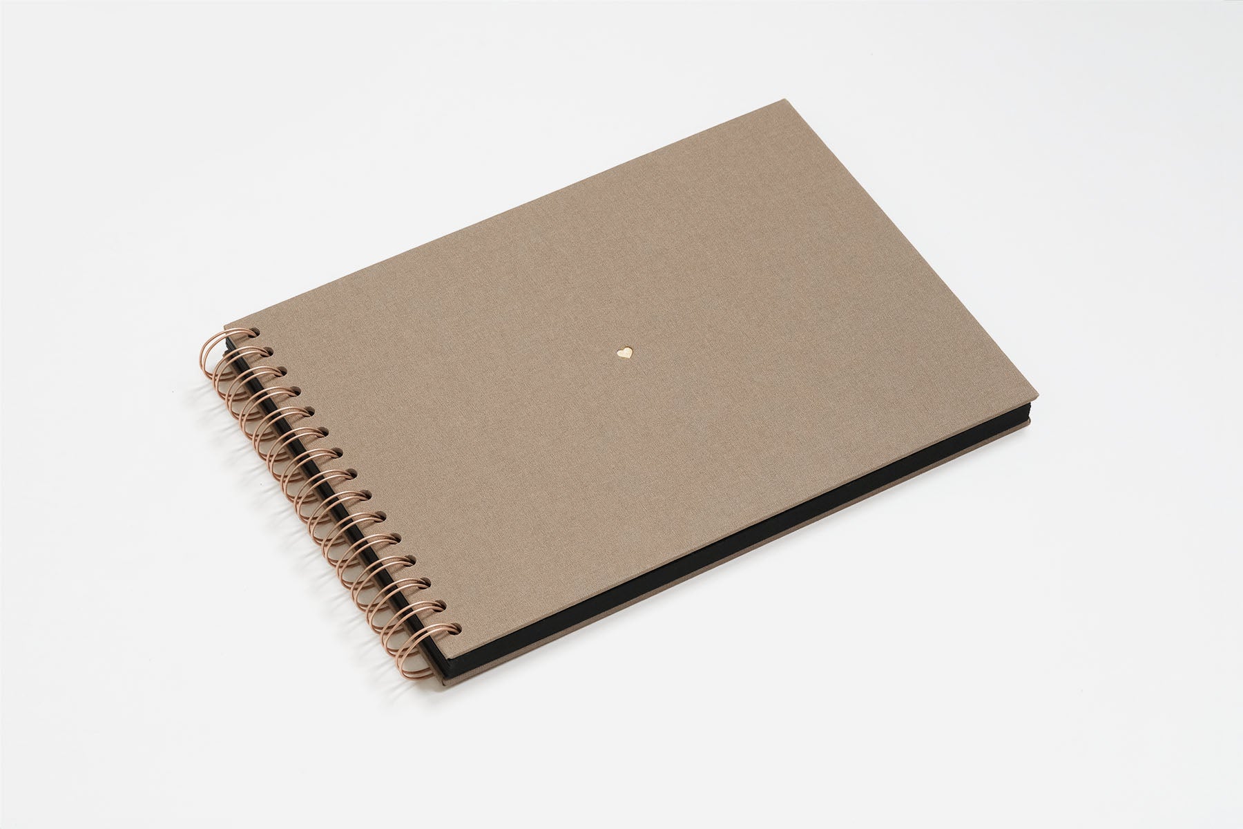 Album na zdjęcia z serduszkiem – sepia, KAIKO, księga gości na ślub, papierniczy design