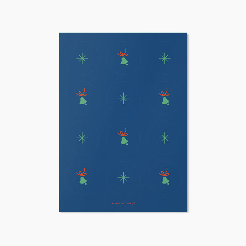 Papierowe naklejki – cicha noc, Papear, papierniczy design