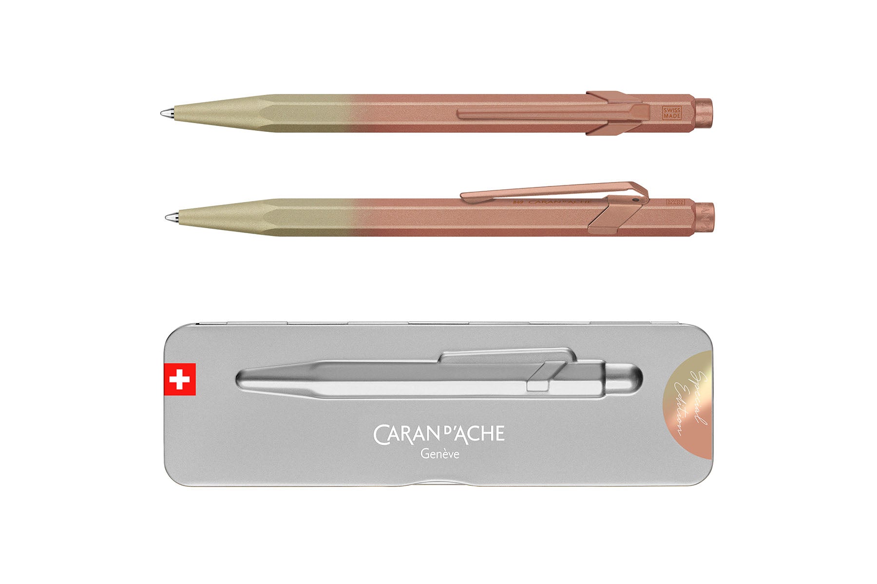 Aluminiowy długopis Caran dAche 849 Claim Your Style – Sunstone Pink, Caran d'Ache, papierniczy design