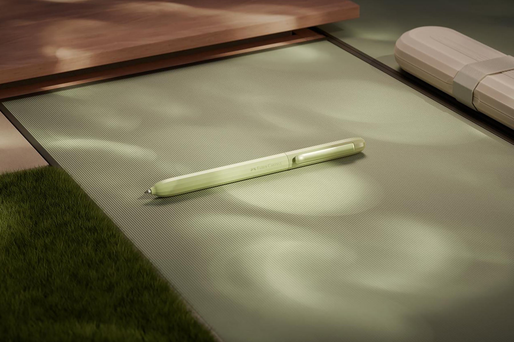 Długopis Avori zielony – Fresh Breeze, Faber-Castell, papierniczy design