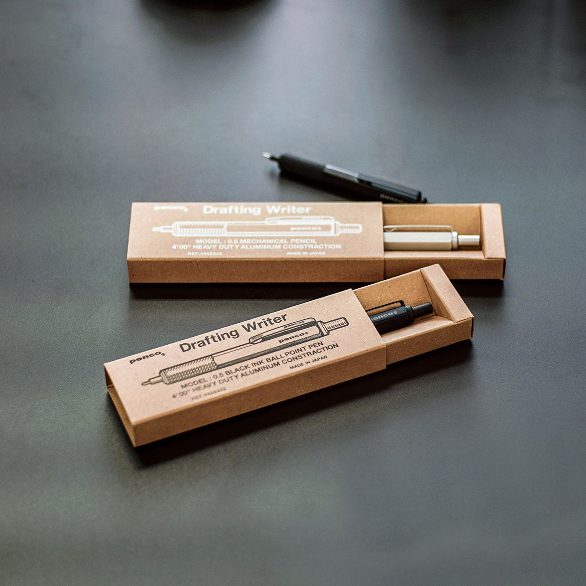 Aluminiowy długopis Drafting Writer, Penco, papierniczy design