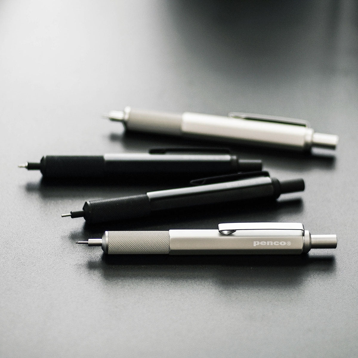 Aluminiowy długopis Drafting Writer, Penco, papierniczy design
