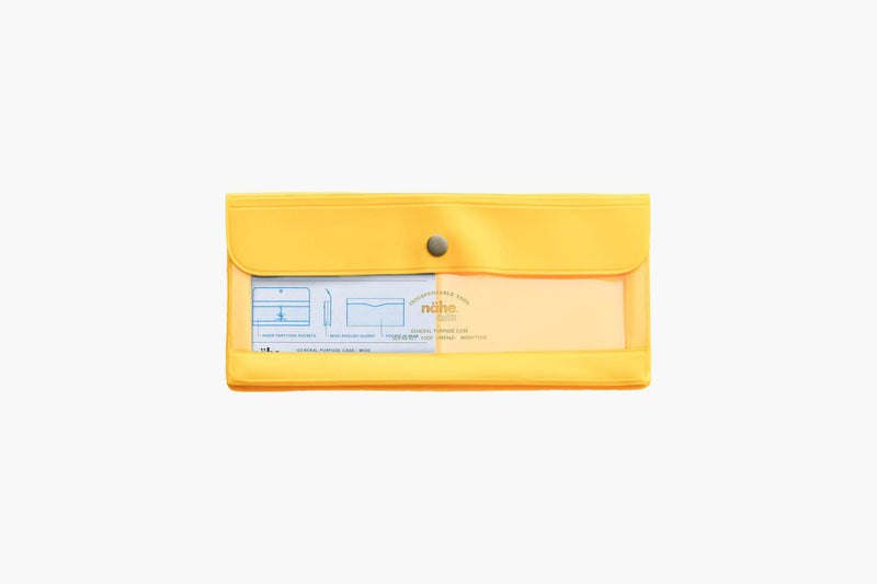 Podłużne etui – żółte, nähe, papierniczy design