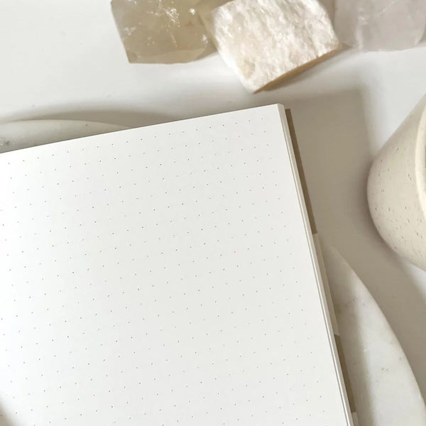 Notes w kropki – beżowy, Jaśnie Plan, papierniczy design
