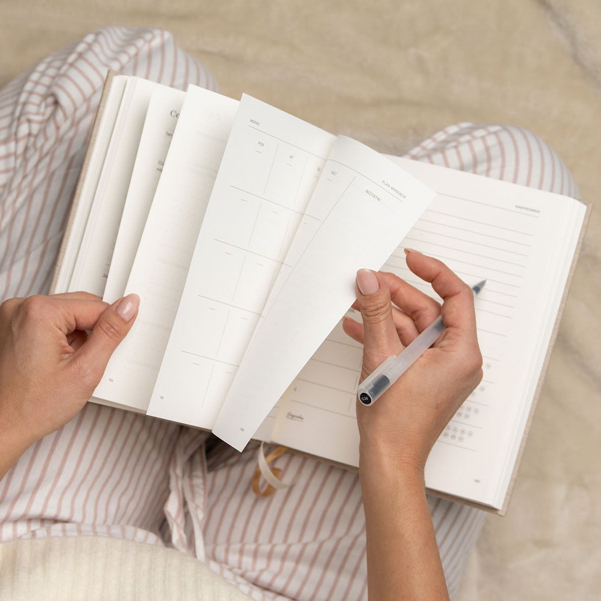 Jaśnie Plan – planner niedatowany, Jaśnie Plan, papierniczy design