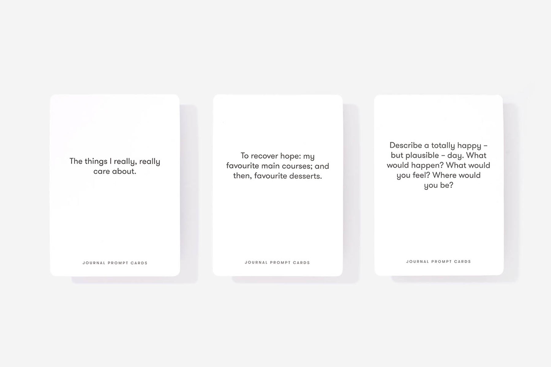 Journal Prompt Cards, The School of life, papierniczy design