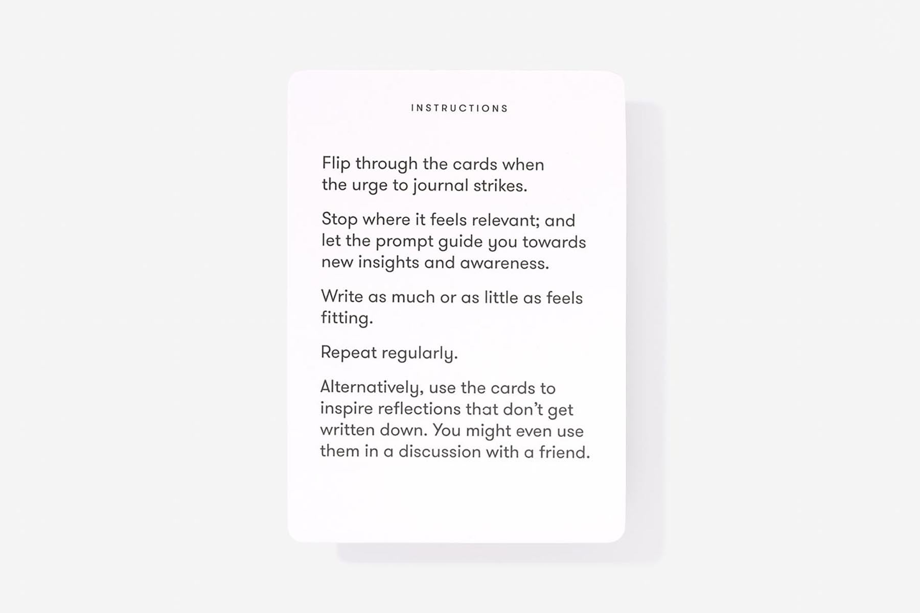Journal Prompt Cards, The School of life, papierniczy design