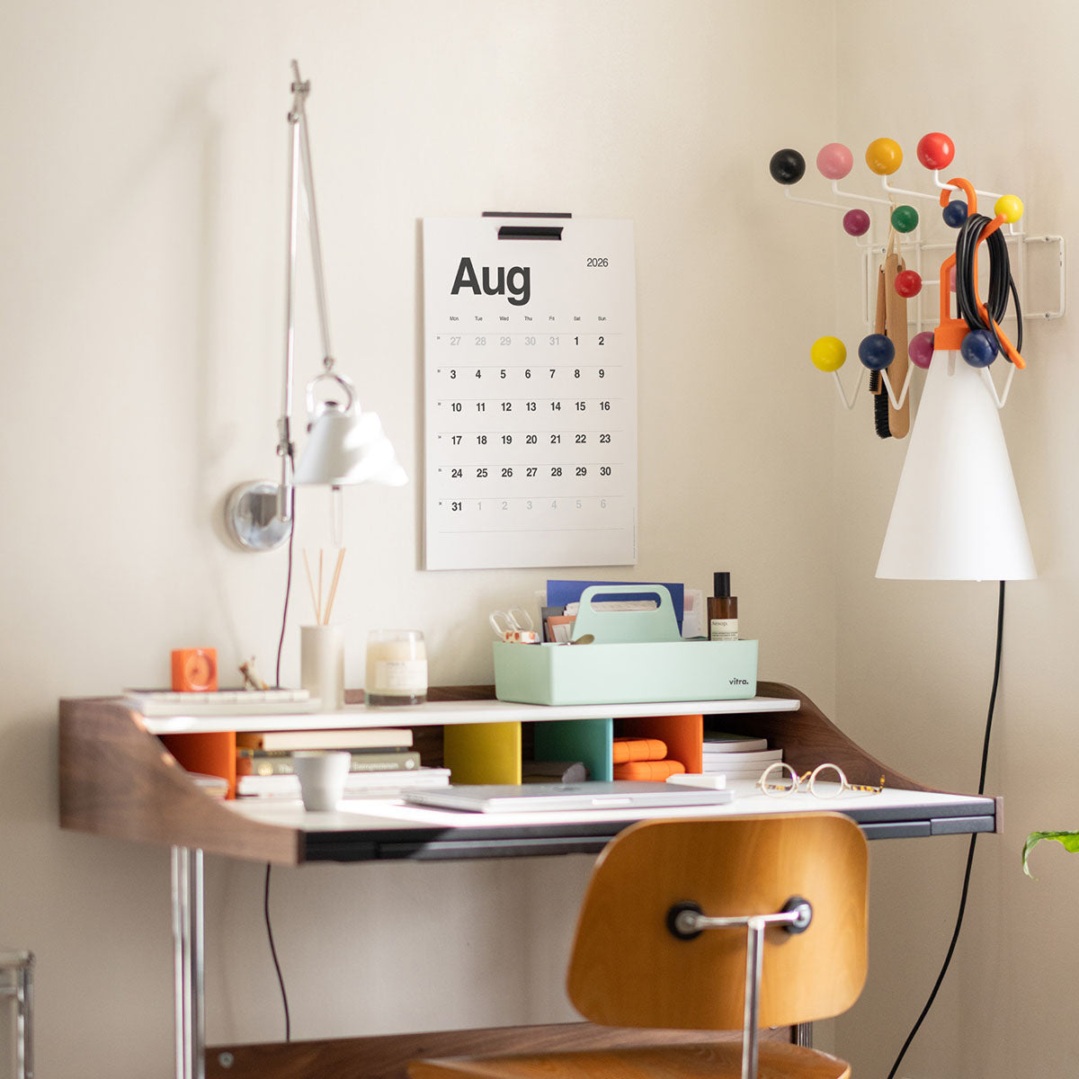 KAL – kalendarz ścienny 2026, Kal., papierniczy design