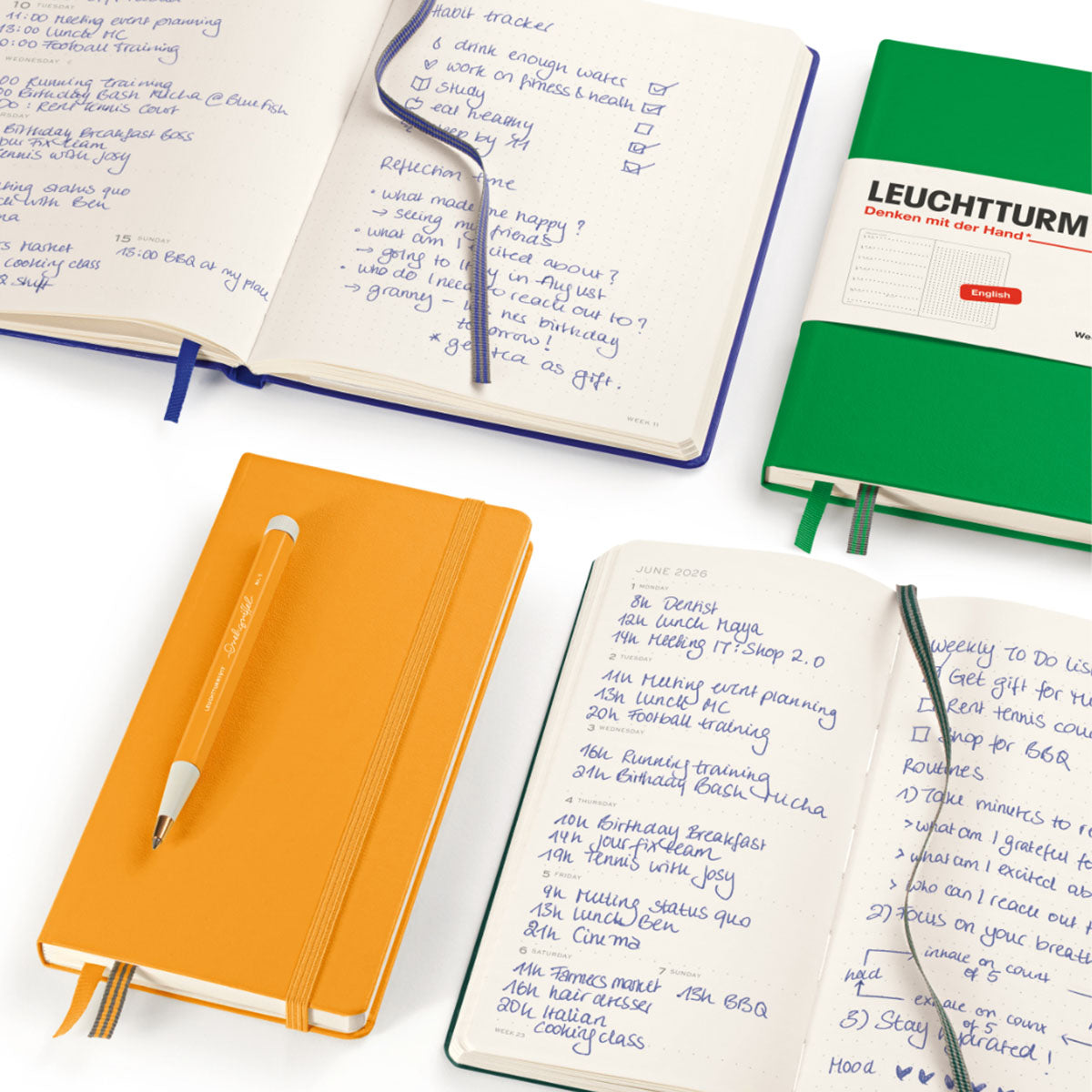 Kalendarz tygodniowy Wallet na rok 2026 Leuchtturm 1917, Leuchtturm 1917, papierniczy design