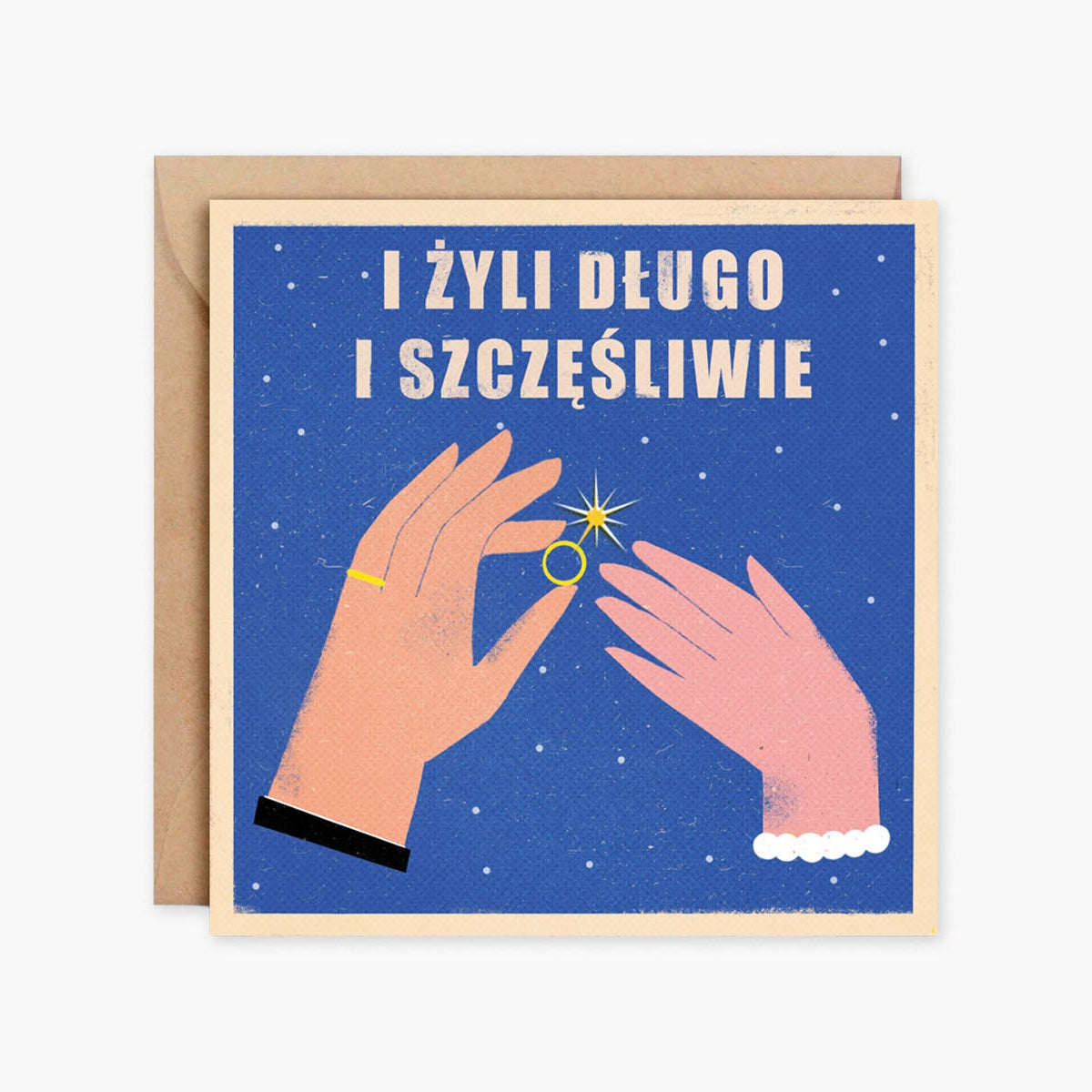 Kartka ślubna – i żyli długo i szczęśliwie, MUKI Design, papierniczy design