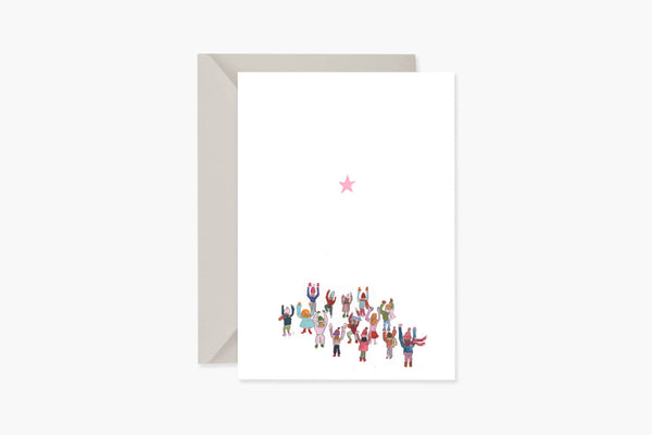 Kartka świąteczna – gwiazdkę z nieba, Muska, papierniczy design
