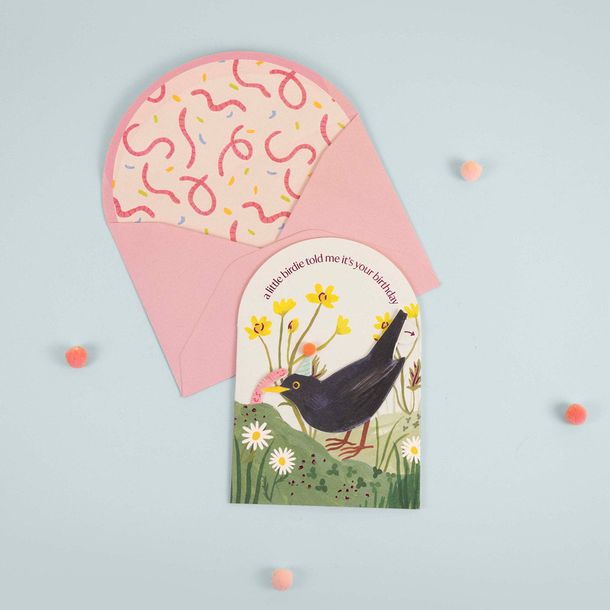 Kartka pop-up – robaczek