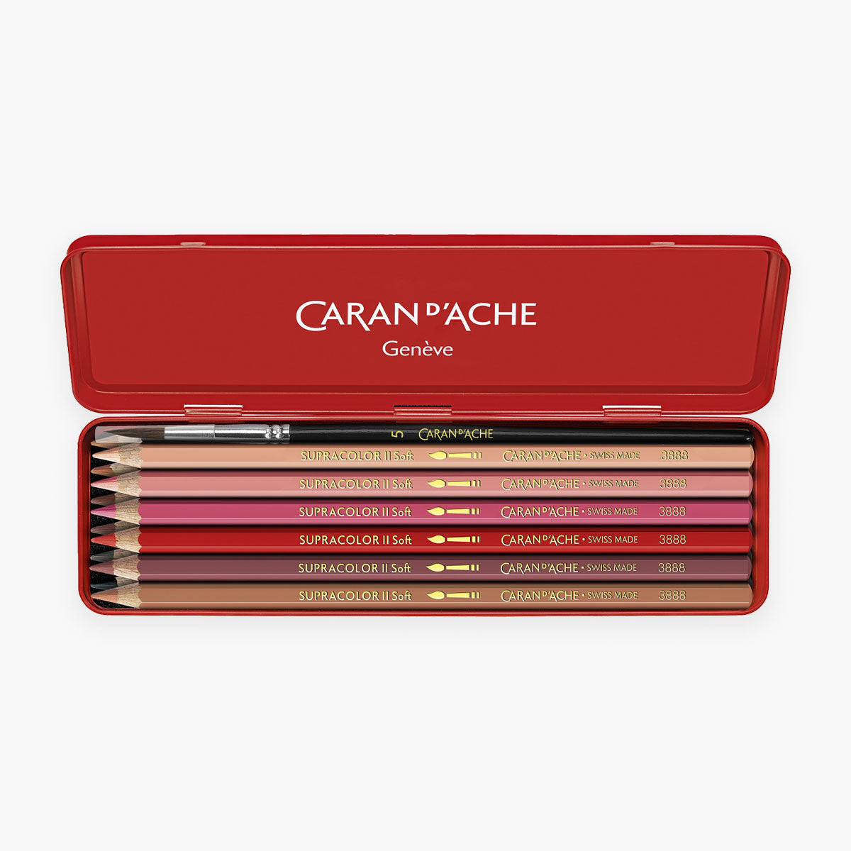 Caran d’Ache & Nina Cosford – zestaw kredek z pędzelkiem i kursem online, Caran d’Ache, papierniczy design