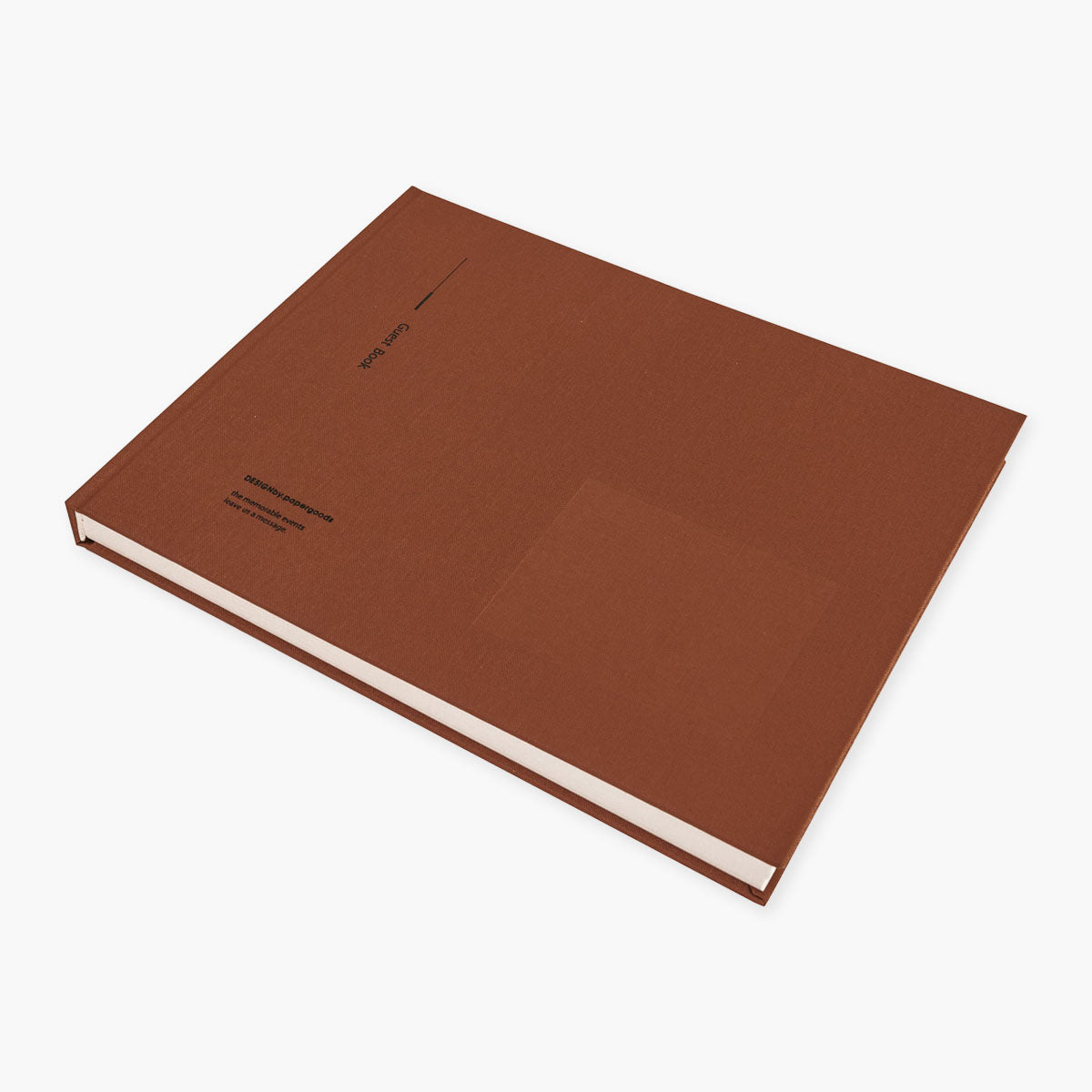 Guest Book – Terracota, Papergoods, księga gości, papierniczy design