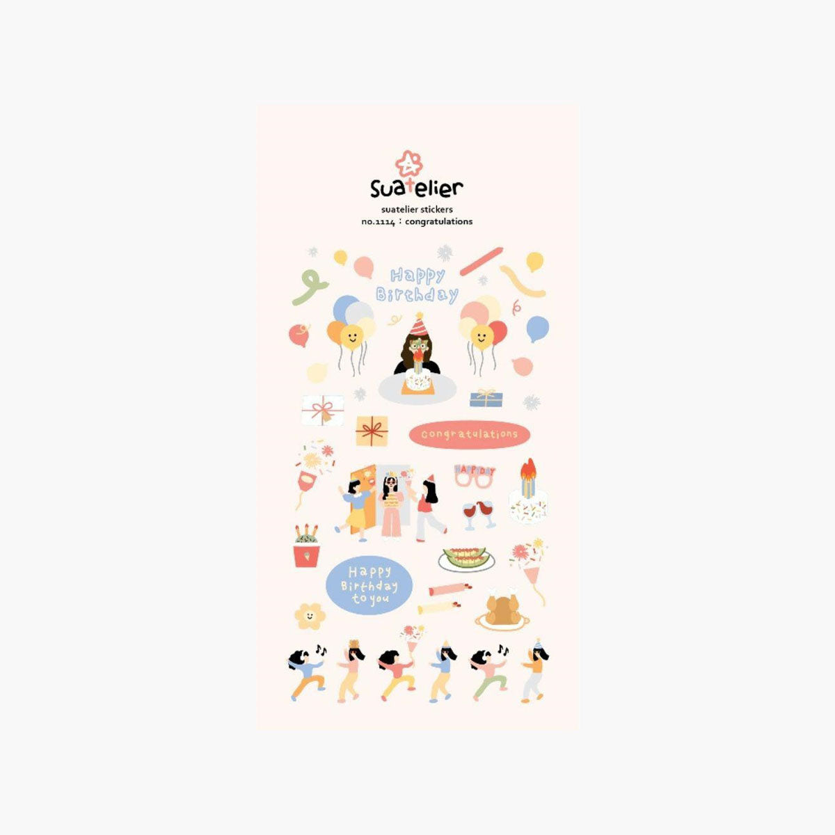 Ozdobne naklejki – Congratulations, Suatelier, papierniczy design