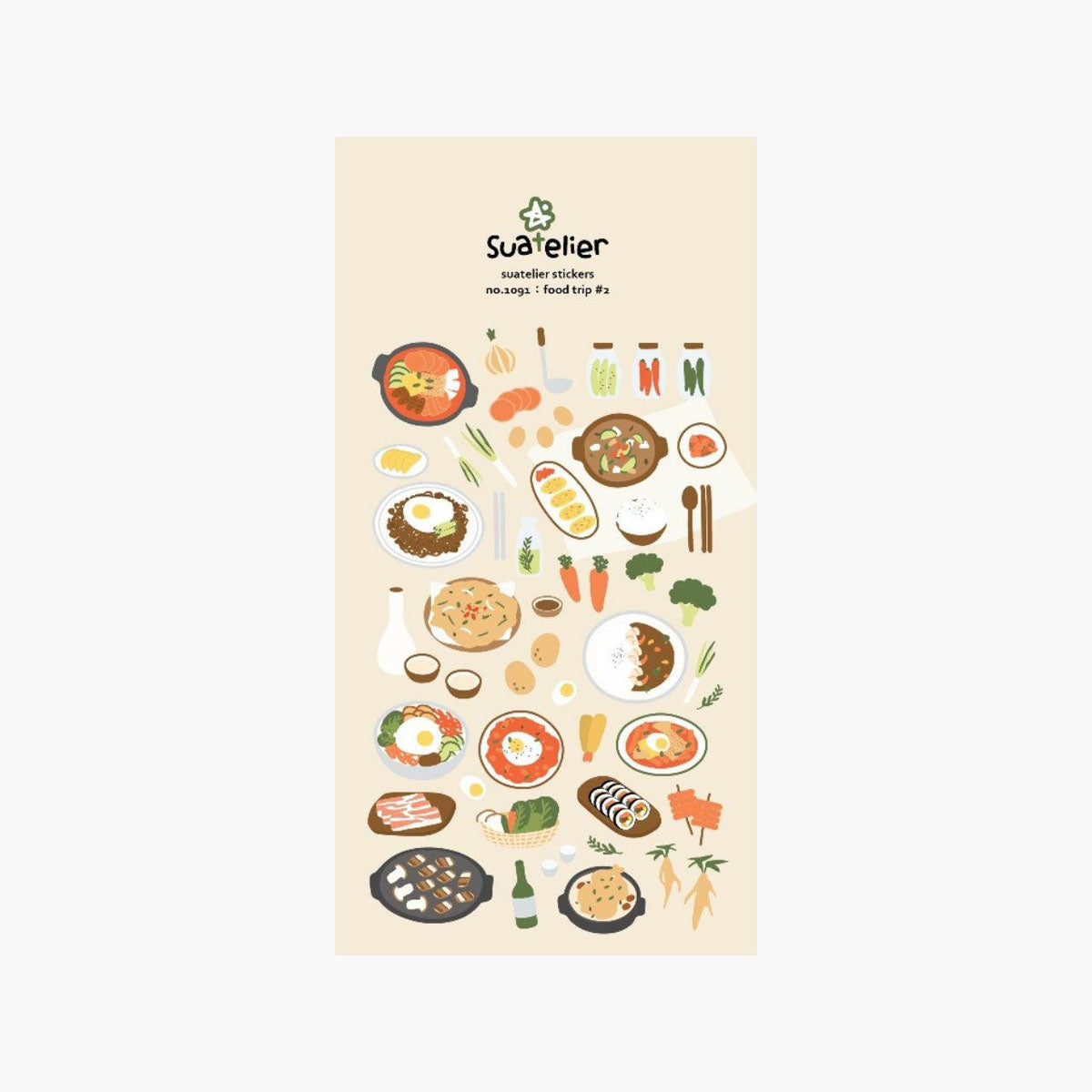 Ozdobne naklejki – Food Trip #2, Suatelier, papierniczy design