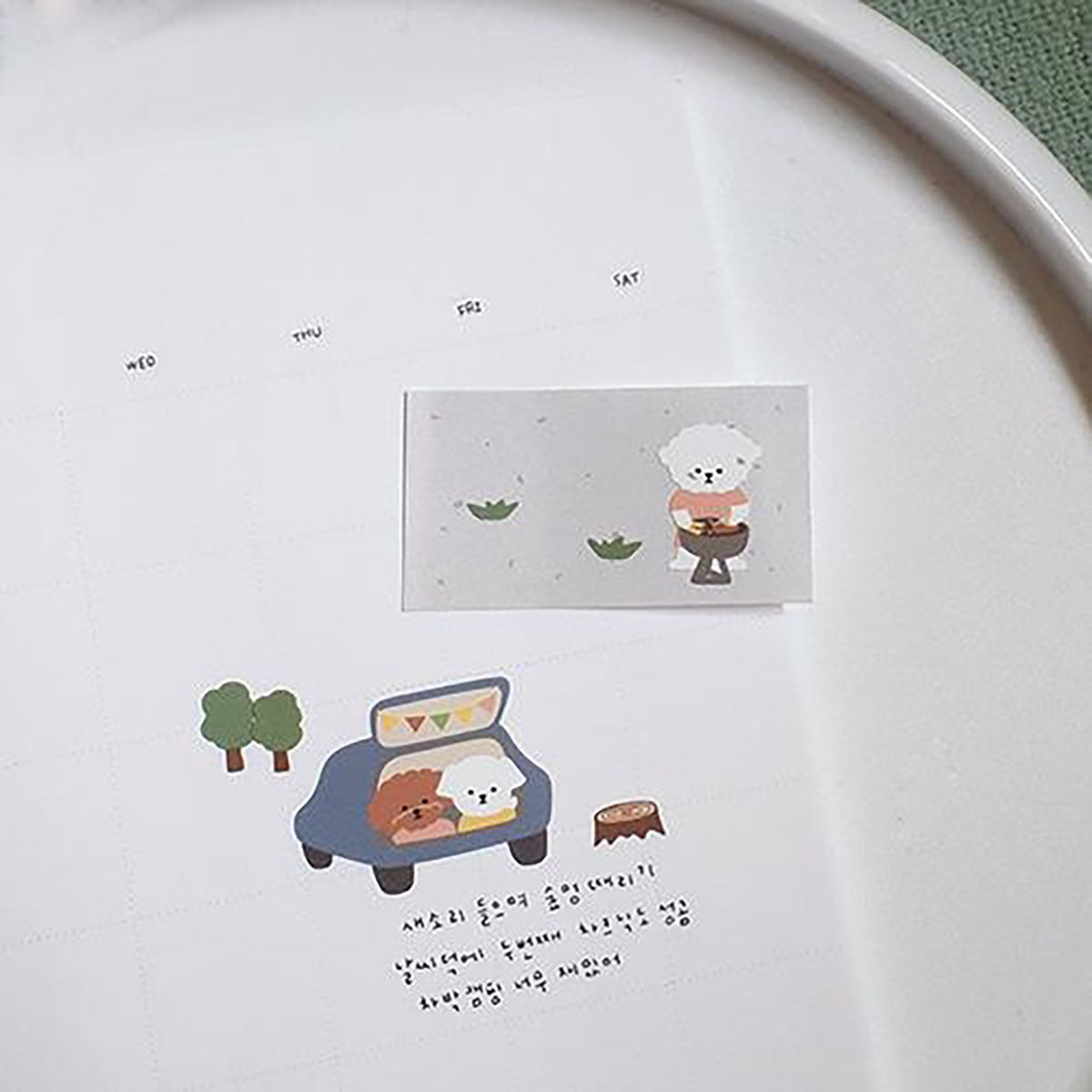 Ozdobne naklejki – Let's go camping!, Suatelier, papierniczy design