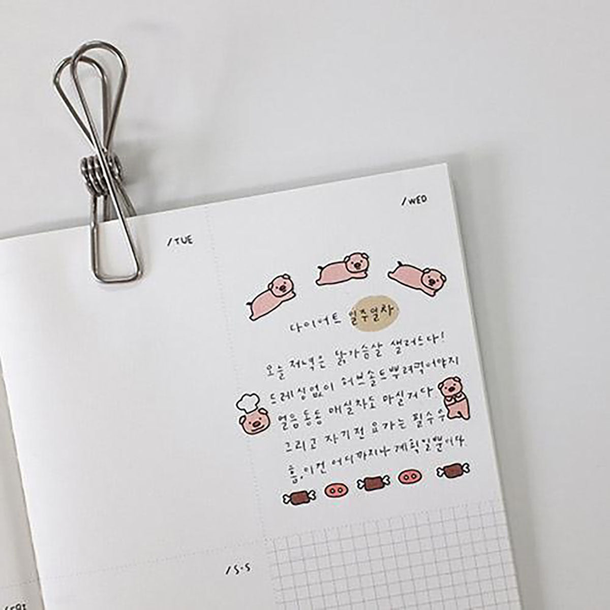 Ozdobne naklejki MINI – świnka, Suatelier, papierniczy design