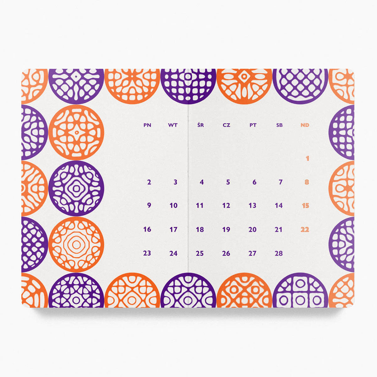 Pan Kalendarz 2026, Curated Paper, stationery design