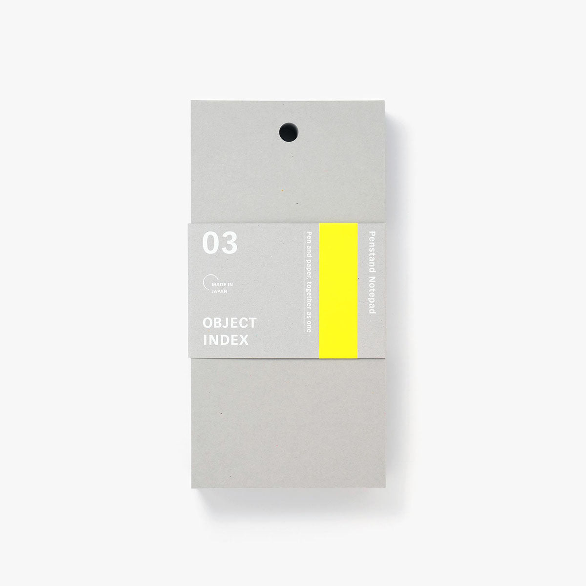 Notatnik z wyrywanymi kartkami Penstand B6 Slim – szary, Objetc Index, papierniczy design