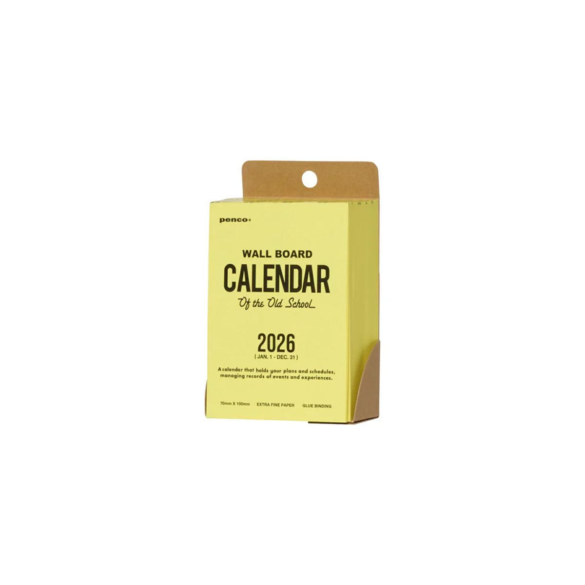 Memo Block Kalendarz 2026, Penco, papierniczy design