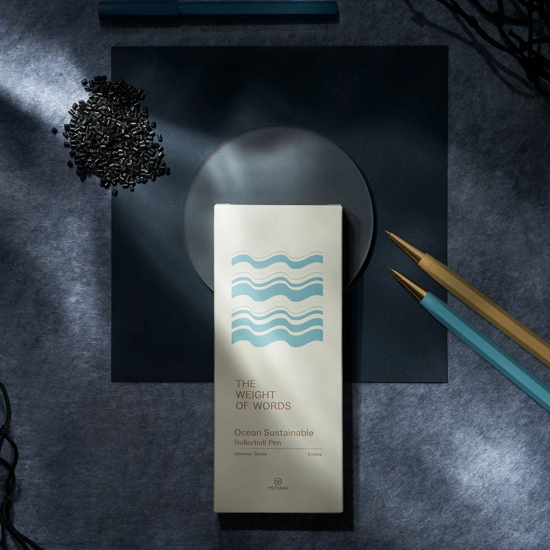 Pióro kulkowe YSTUDIO Glamour Evolve Ocean Sustainable – Sky Blue, ystudio, papierniczy design