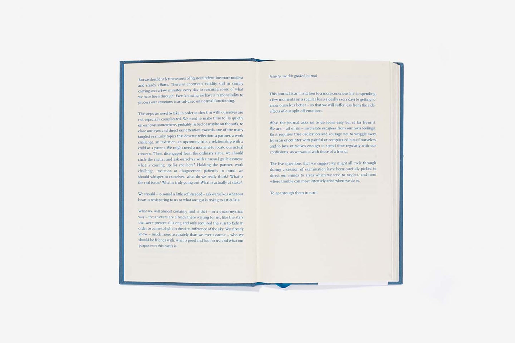Self-Reflection Journal, The School of life, papierniczy design
