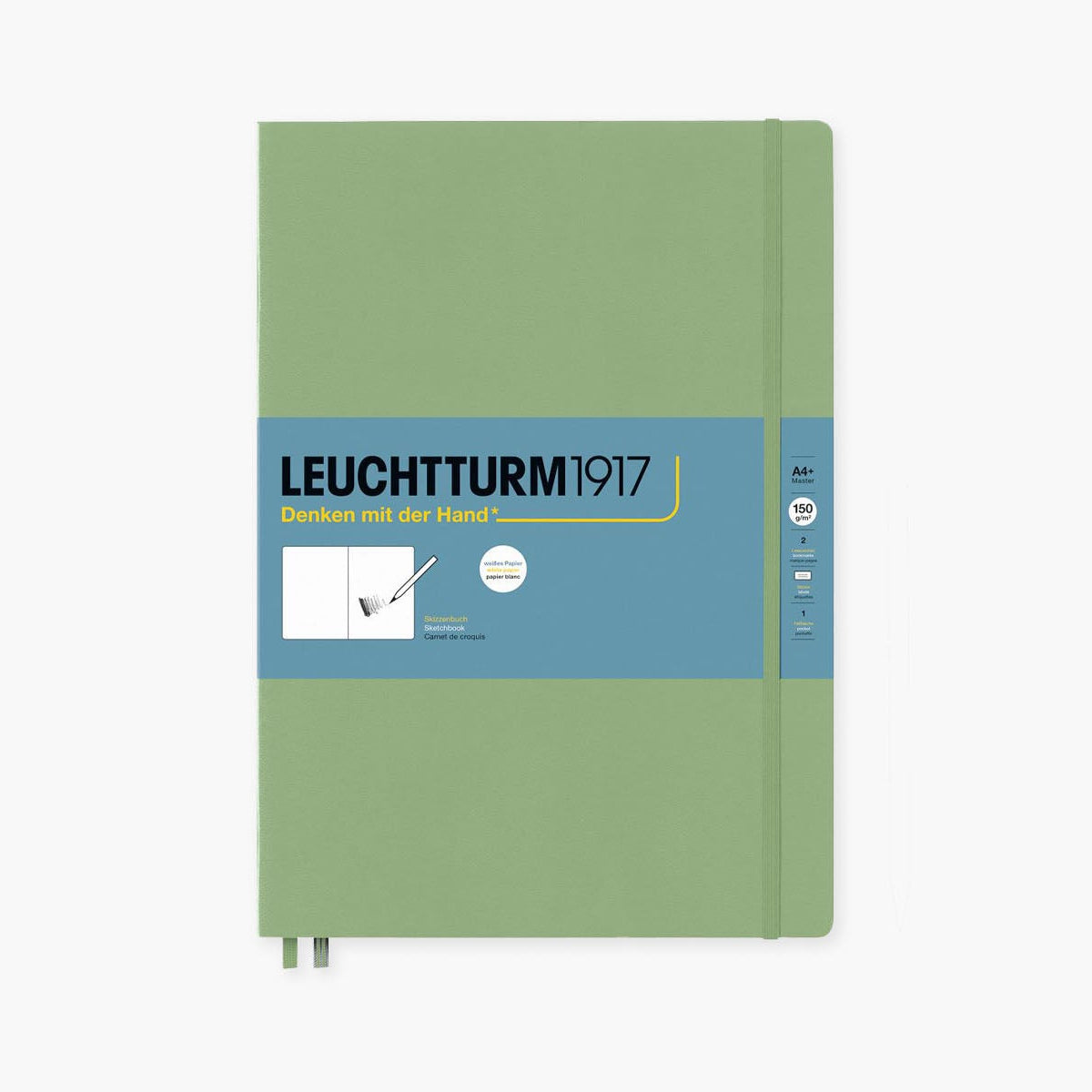 Szkicownik A4 – szałwiowy, Leuchtturm1917, papierniczy design