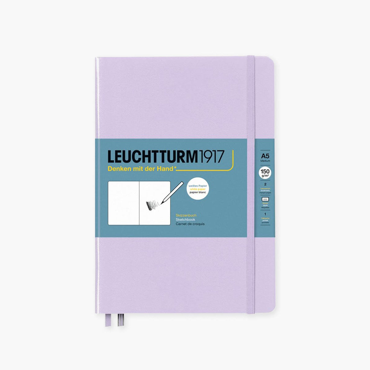 Szkicownik A5 – lawendowy, Leuchtturm1917, papierniczy design