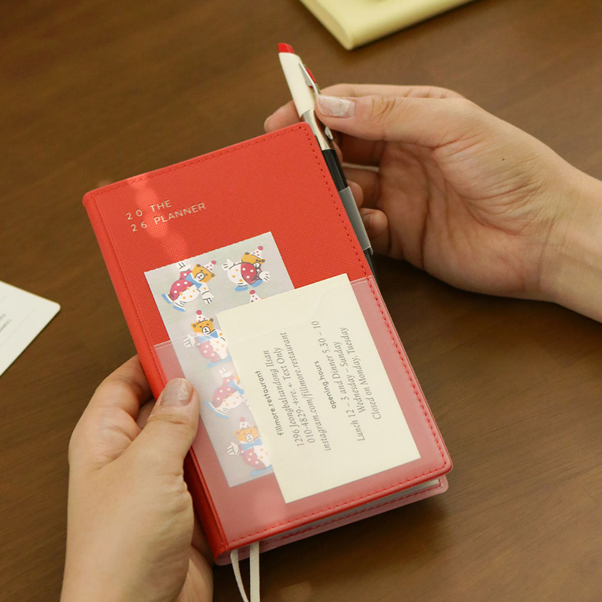 Kalendarz 2026 The Planner S - Vermillon, IOONIC, Papierniczy design