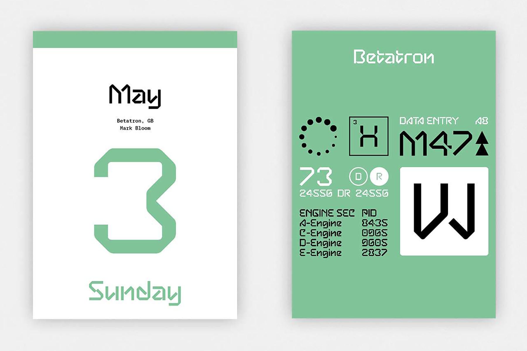 Kalendarz 2026 Typodarium,Verlag Hermann Schmidt, papierniczy design