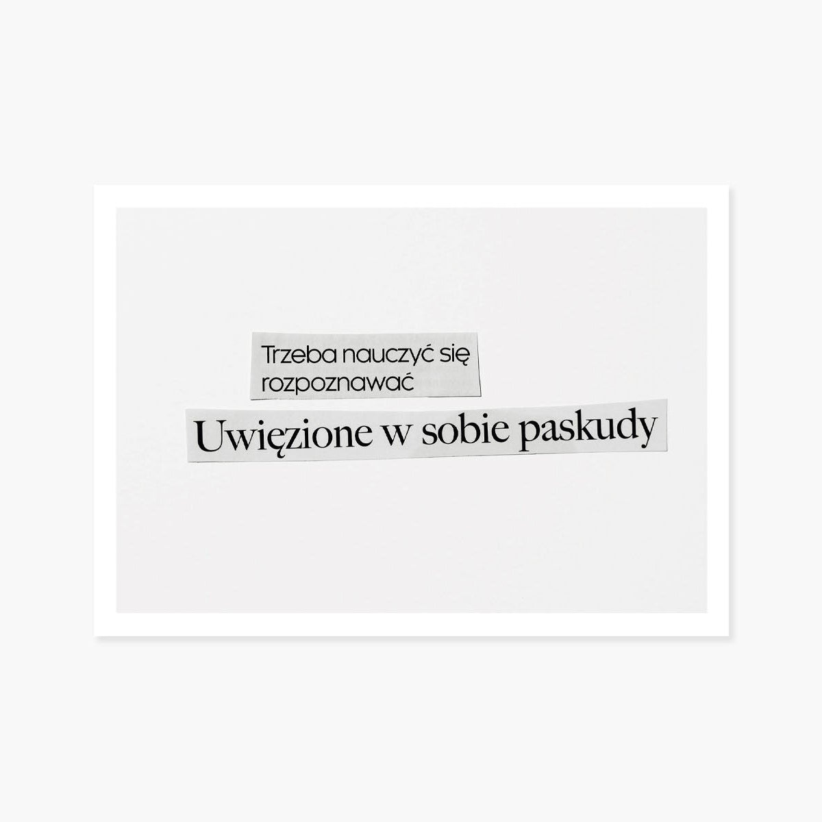 Kartka Wycinki w termosie, Wycinki w termosie, papierniczy design