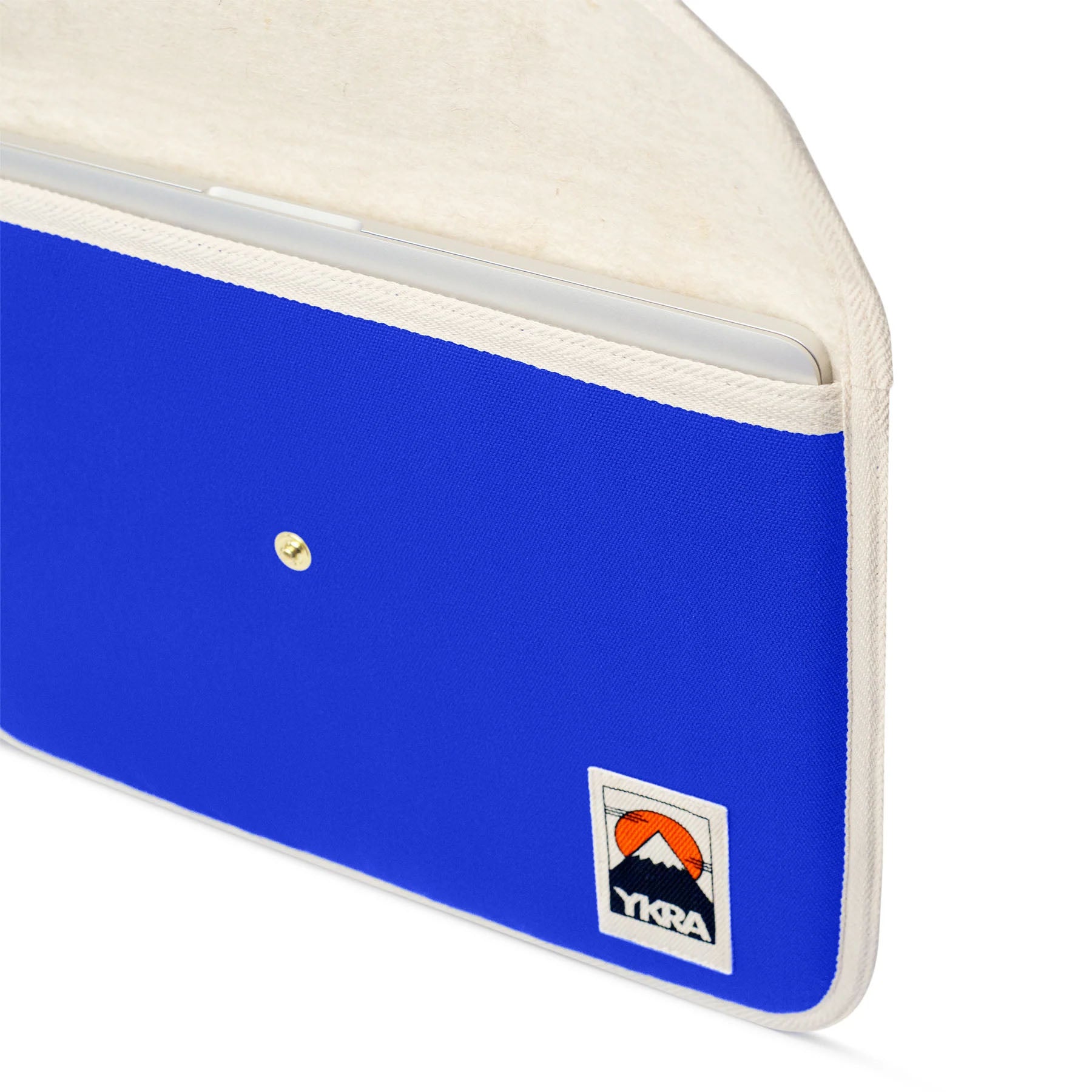 Bawełniane etui na laptopa – niebieskie, YKRA, papierniczy design