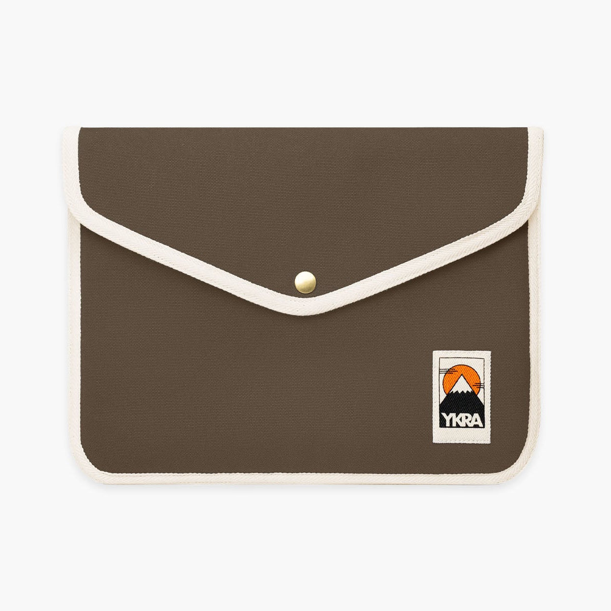 Bawełniane etui na laptopa – khaki, YKRA, papierniczy design