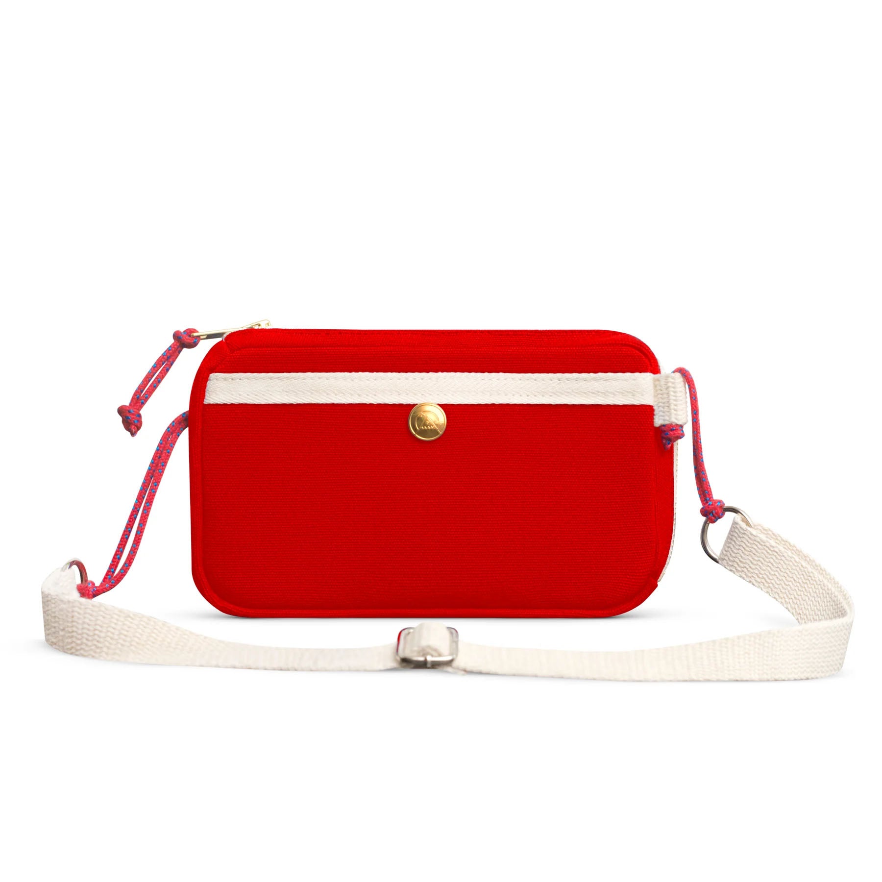 Bawełniana torebka – czerwona, YKRA, Travel Case, papierniczy design