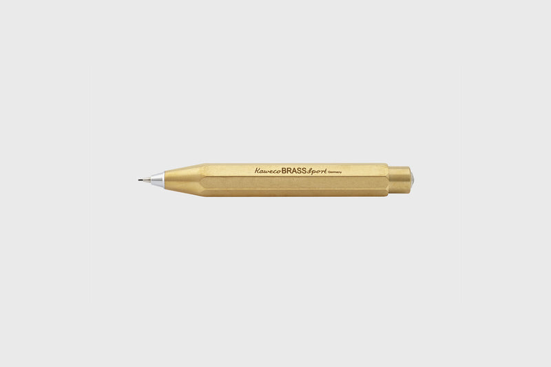 Mosiężny ołówek mechaniczny BRASS Sport, Kaweco, design sklep papierniczy, domowe biuro