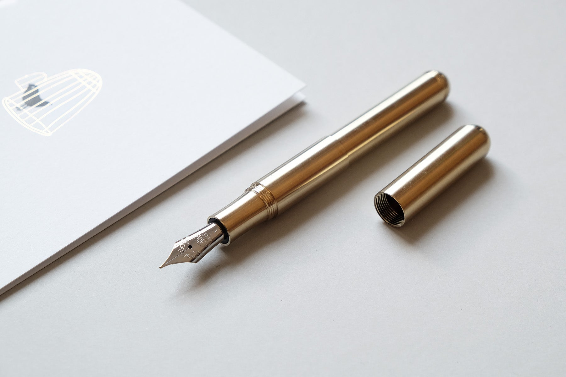 Mosiężne pióro wieczne SUPRA brass, Kaweco, design artykuły biurowe, domowe biuro