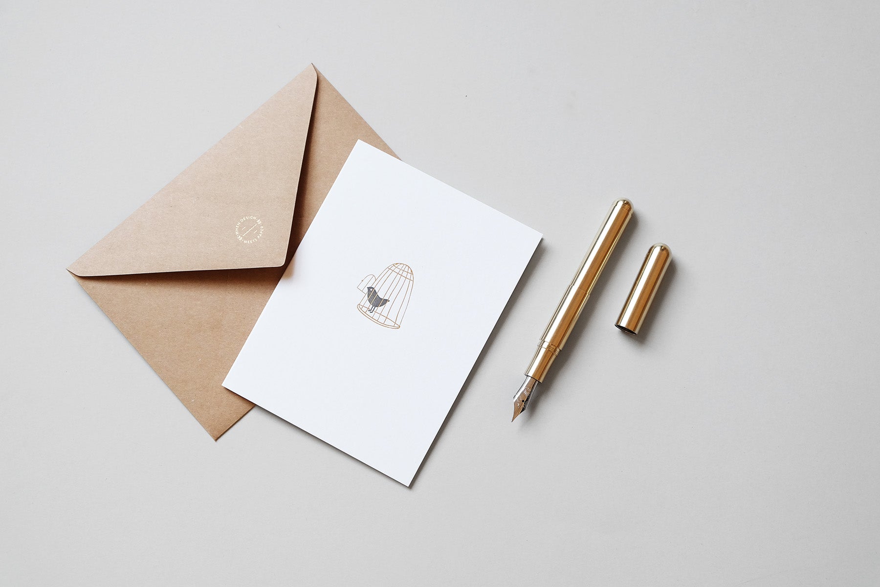 Mosiężne pióro wieczne SUPRA brass, Kaweco, design artykuły biurowe, domowe biuro