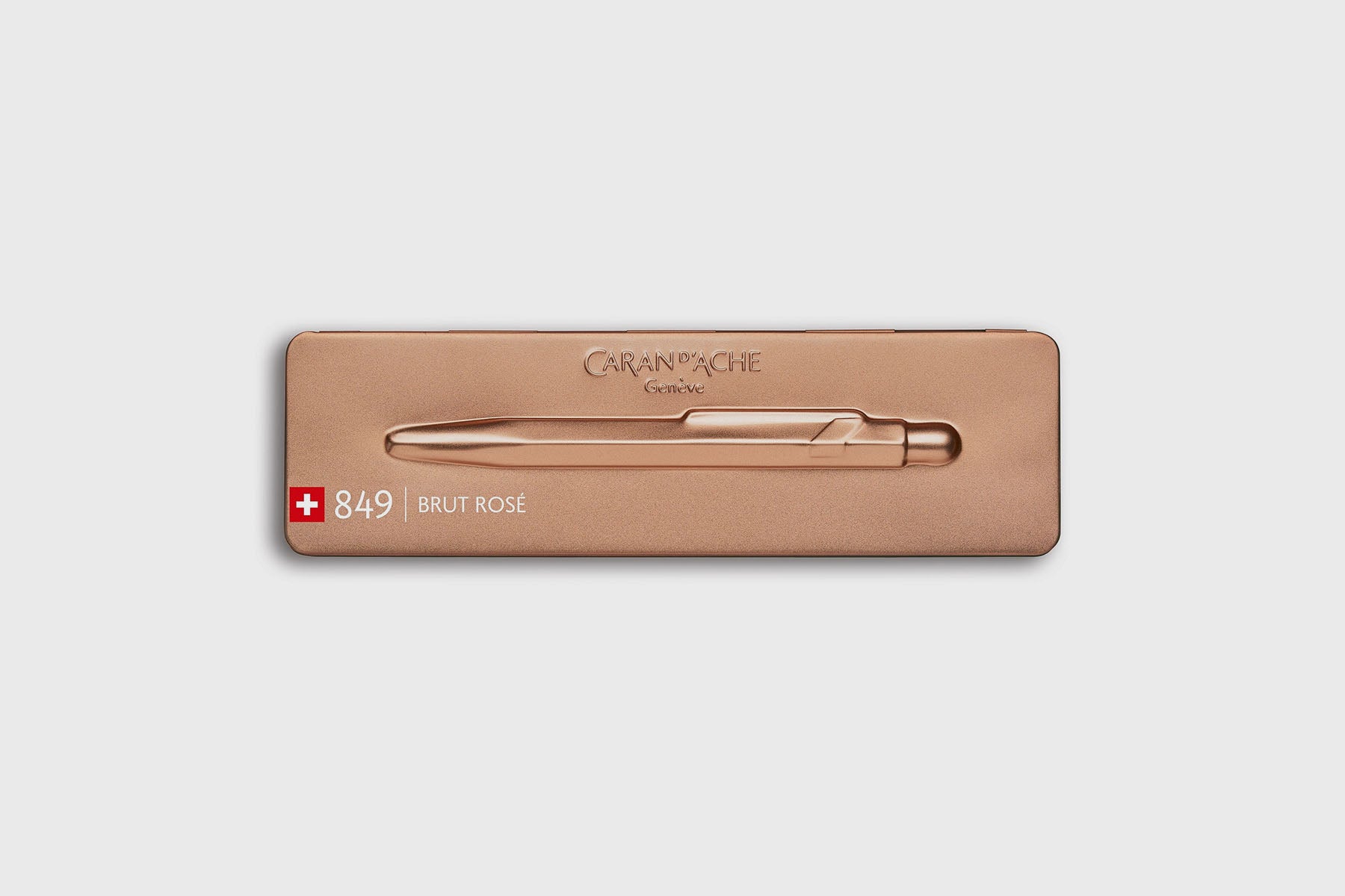 Aluminiowy długopis Caran d'Ache 849 – Brut Rose, Caran d'Ache, domowe biuro, artykuły biurowe