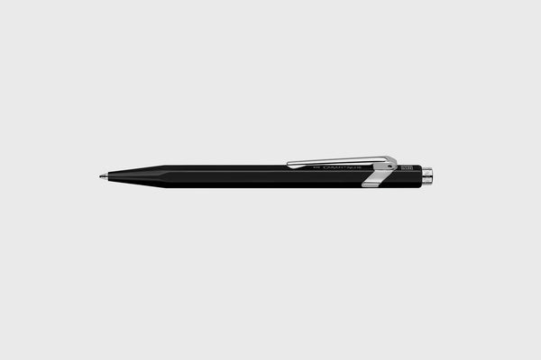 Aluminiowy długopis Caran d'Ache 849 – matowy czarny, Caran d'Ache, domowe biuro, artykuły biurowe