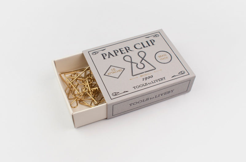 Mosiężne spinacze do papieru Paper Clip - McGill, Tools to liveby, domowe biuro
