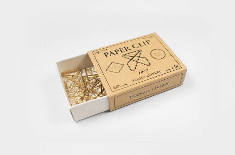 Mosiężne spinacze do papieru Paper Clip - Ideal, Tools to liveby, domowe biuro